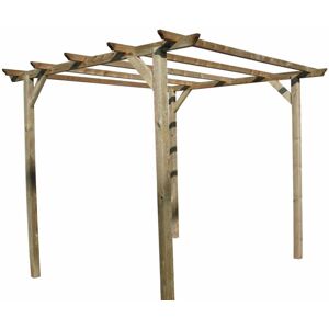 Milani Home Pergolato Da Giardino In Legno Cm 300x300x250 H Pergola Pompeiana Per Esterno I Marrone 300 x 300 x 250 cm