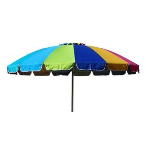 Milani Home ombrellone colorato da spiaggia in alluminio con telo colorato Multicolor x x cm