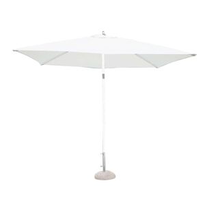 Milani Home Ombrellone Da Giardino 2x3 Palo Centrale Bianco Per Esterno Ristorante Gelateri Bianco 200 x 160 x 300 cm