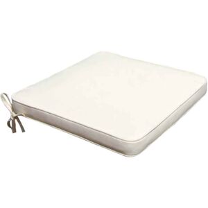 Milani Home Cuscino Seduta Larga Beige Con Doppia Cucitura Per Poltrona O Sedia Con Seduta Ecrù 50 x 4 x 45 cm