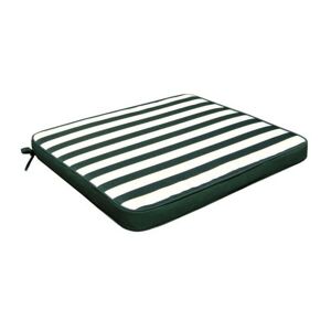 Milani Home Cuscino Seduta Riga Verde Con Doppia Cucitura Per Sedia O Poltrona Verde 40 x 4 x 40 cm