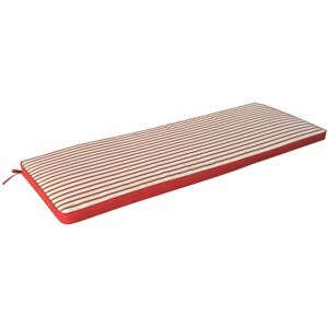 Milani Home Cuscino 170 Riga Rossa Con Doppia Cucitura Per Panca O Dondolo 3 Posti Per Este Rosso 170 x 4 x 45 cm