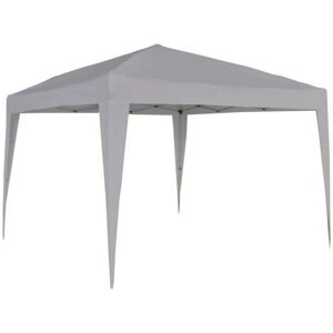 Milani Home Gazebo Pieghevole 3x3 In Metallo Telo Beige Chiudibile Per Mercati Mercatini Fe Tortora 300 x 250 x 300 cm