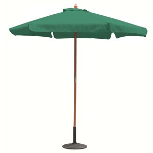 Milani Home Ombrellone Da Giardino ¸ 3 Palo Centrale In Legno Verde 300 x 200 x 300 cm