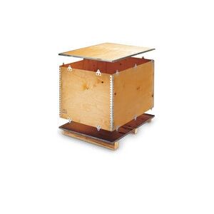 ratioform Cassa di legno con travetti, 780 x 580 x 580 mm, 1/2 Europallet, peso 14,25 kg