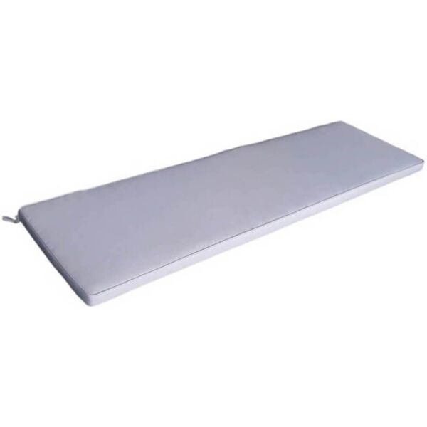 milani home cuscino 110 grigio con doppia cucitura per panca o dondolo 2 posti per esterno grigio 110 x 4 x 45 cm