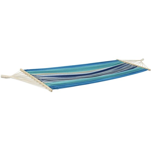 milani home amaca cotone 200x100 per campeggio spiaggia mare piscina giardino blu 200 x 1 x 100 cm