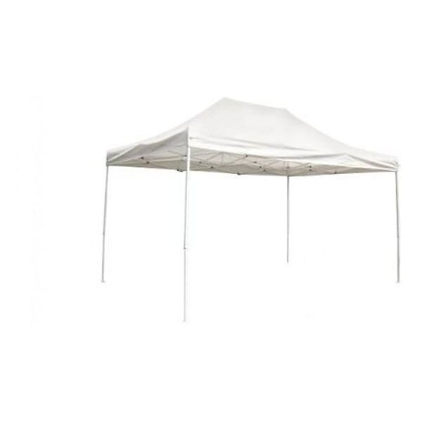 amicasa f006 gazebo giardino pieghevole 3x4.5 mt richiudibile in ferro copertura top in pvc 250 gr colore bianco - f006