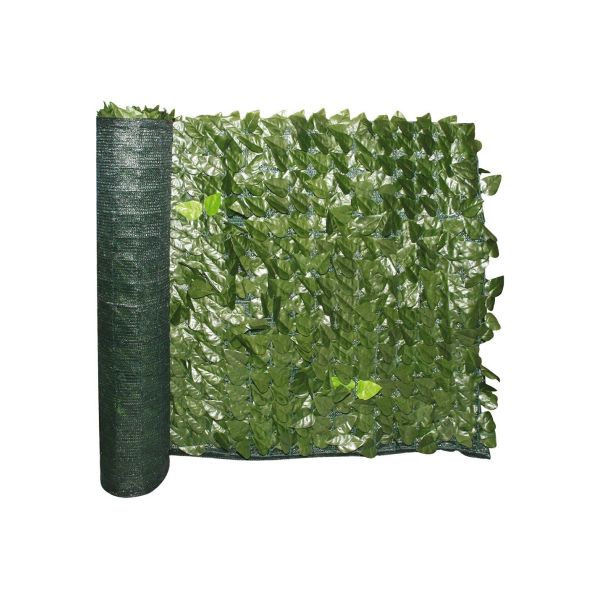 brixo lauro siepe finta sempreverde sintetica 1.5x20 m oscurante per balcone ringhiera