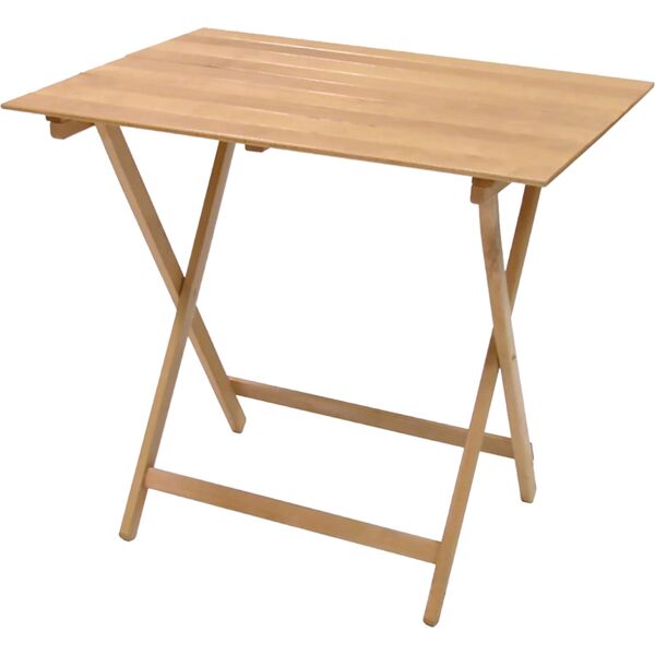 delta trade 201-240-2 tavolo da giardino pieghevole in legno rettangolare 100x60x75h cm colore legno - 201-240-2 pic nic