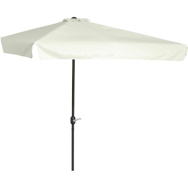 dechome 008v01cw84d ombrellone da giardino 2.3x1.3 mt in metallo telo in poliestere colore crema - 008v01cw84d