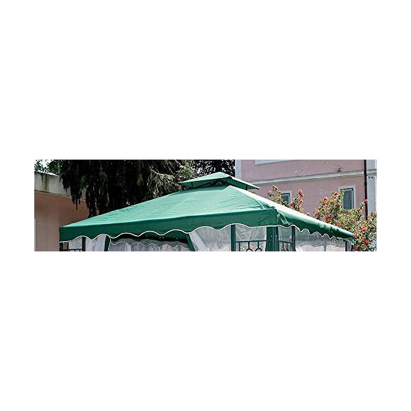 giardini del re top copertura 3x3 bianco copertura gazebo 3x3 mt top in poliestere 180 g/mq colore bianco