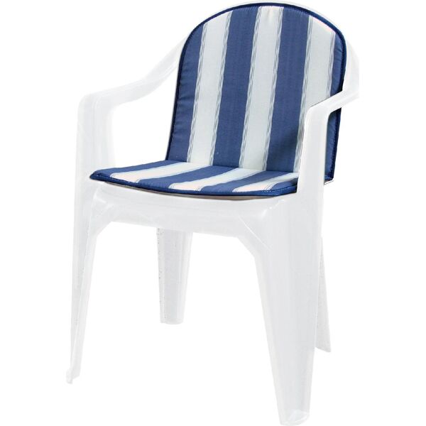 giardini del re 2569 set 8 cuscini per sedie imbottito colore rigato blu e bianco