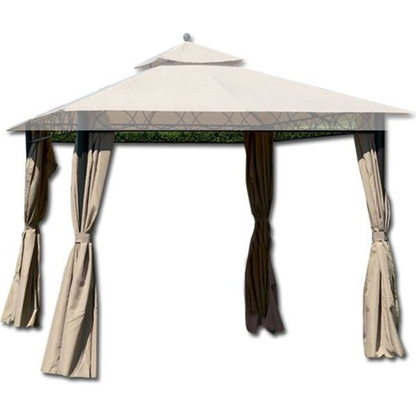 giardini del re set 4 teli gazebo eden beige teli per gazebo 3x3 mt set da 4 teli laterali per gazebo eden colore ecrù