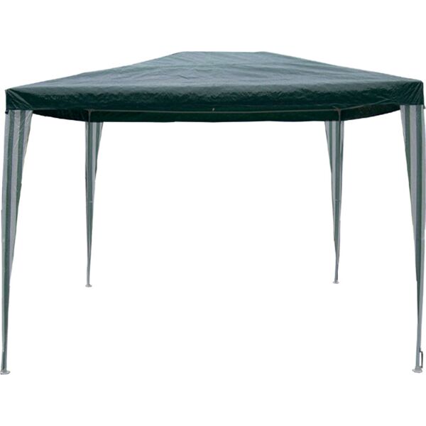 lifeingarden gz-023-green gazebo giardino 3x2 mt in acciaio copertura top in polietilene colore verde - gz-023-green macon