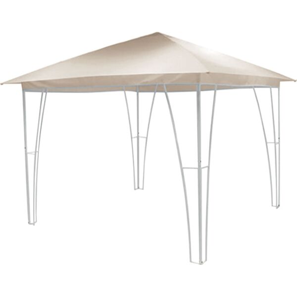 lifeingarden jdg-001 gazebo giardino 3x3 mt in metallo copertura top in poliestere colore beige - jdg-001 challis