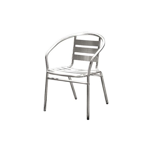 nbrand 12 sedia da giardino in alluminio 50x56x74h cm - sedbar50