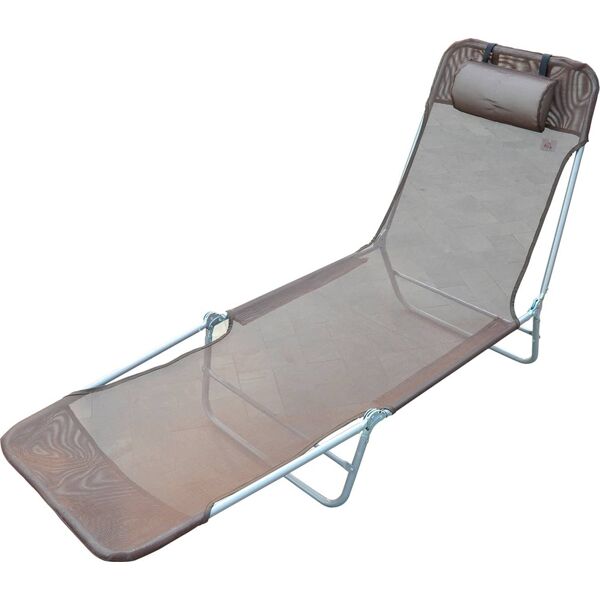 vivagarden 10337 sedia a sdraio lettino reclinabile da giardino spiaggia piscina caffe - 10337