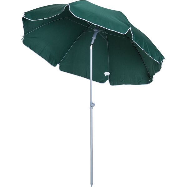 vivagarden 039g ombrellone da giardino Ø 2.2 mt con telo in poliestere colore verde scuro - 039g