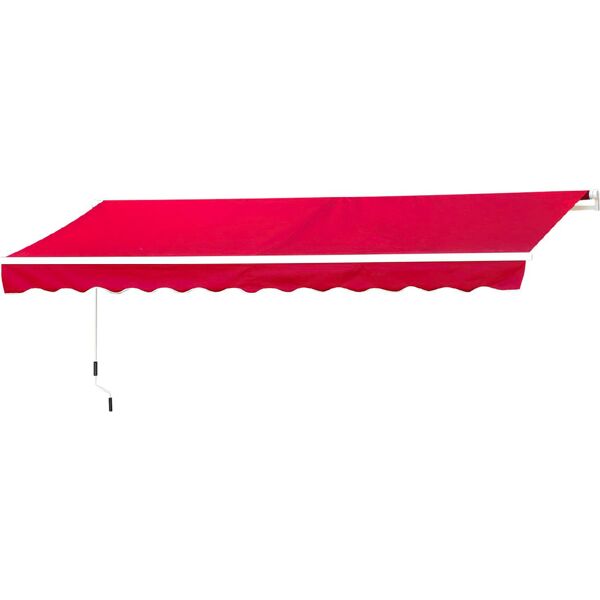 vivagarden 840150gr tenda da sole da esterno a bracci avvolgibile 300x250 cm per porta colore rosso bordeaux - 840150gr