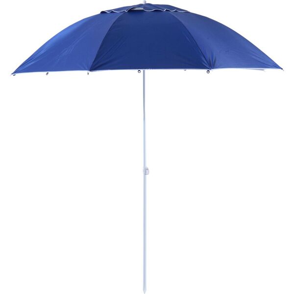 vivagarden 84d0dd ombrellone mare da spiaggia Ø 2.1 mt in ferro telo in poliestere anti uv colore blu- 84d0dd