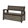 Keter Baule panchina  STORAGE BENCH in polipropilene antracite 139 x 63.8 cm