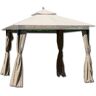 giardini del re Set 4 Teli Gazebo Eden Beige Teli Per Gazebo 3x3 Mt Set Da 4 Teli Laterali Per Gazebo Eden Colore Ecrù