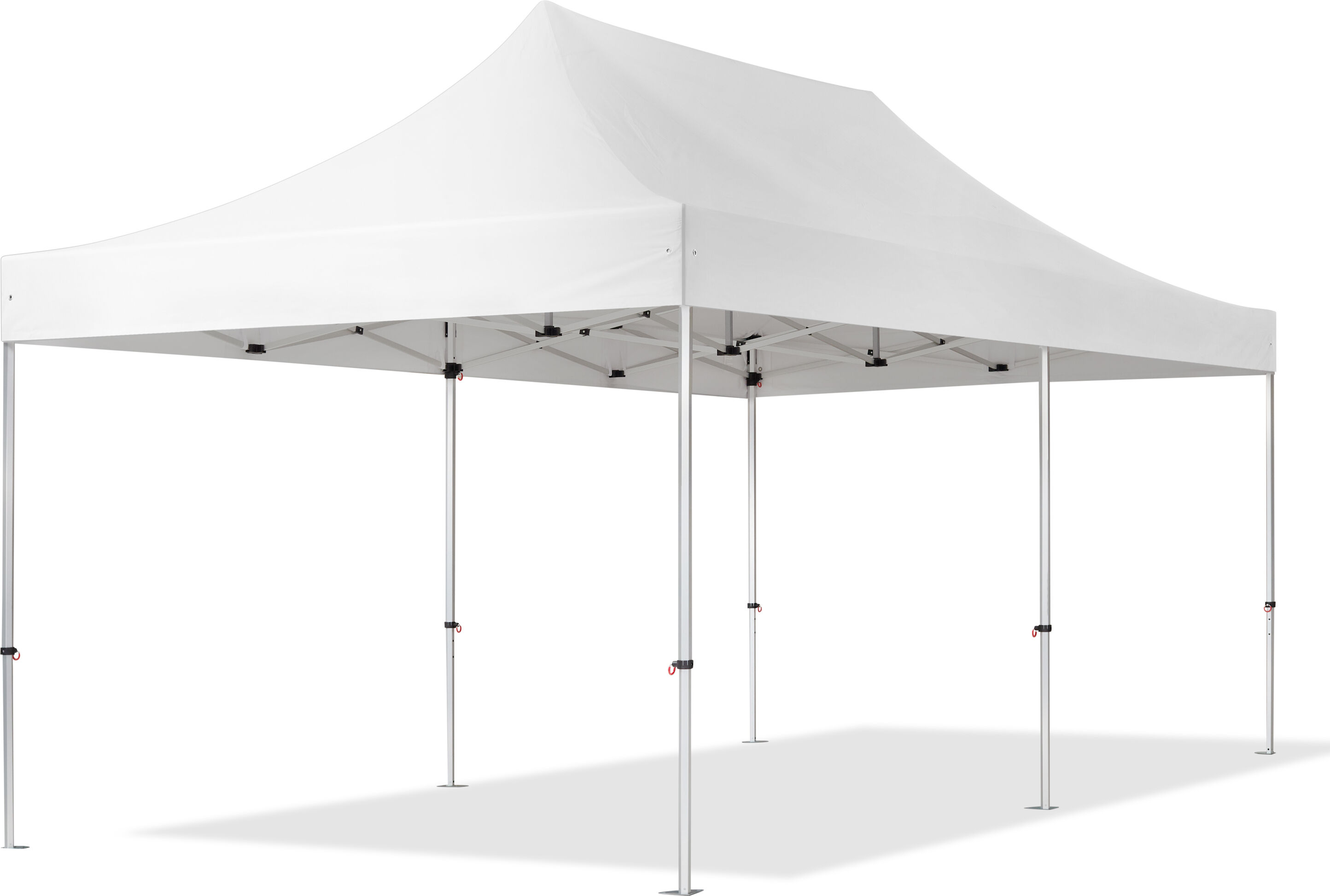 Toolport Gazebo Pieghevole 3x6m Poliestere ad alte prestazioni 400 g/m² bianco impermeabile