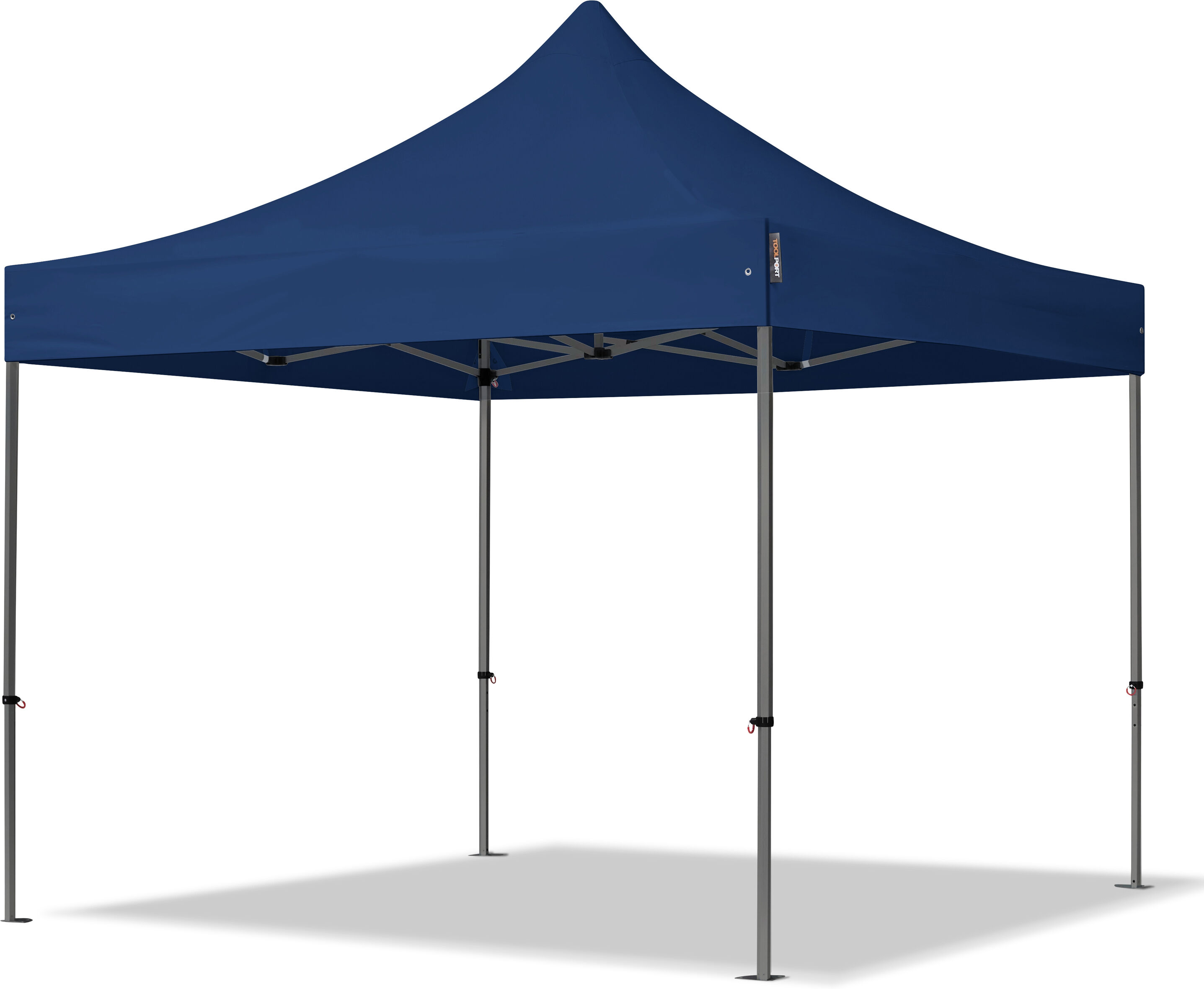 Toolport Gazebo Pieghevole 3x3m Poliestere ad alte prestazioni 350 g/m² blu impermeabile