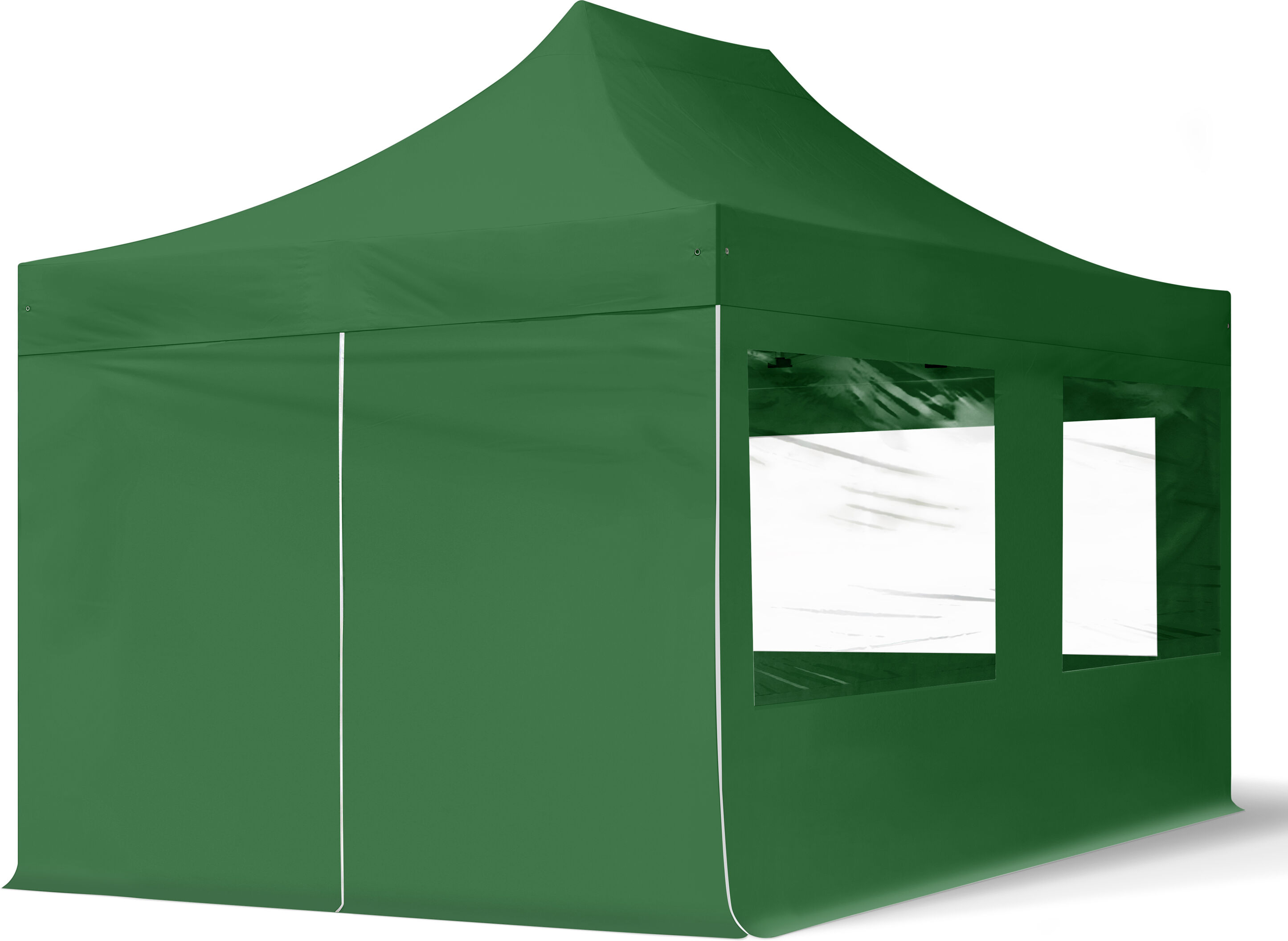 Toolport Gazebo Pieghevole 3x4,5m Poliestere ad alte prestazioni 300 g/m² verde impermeabile