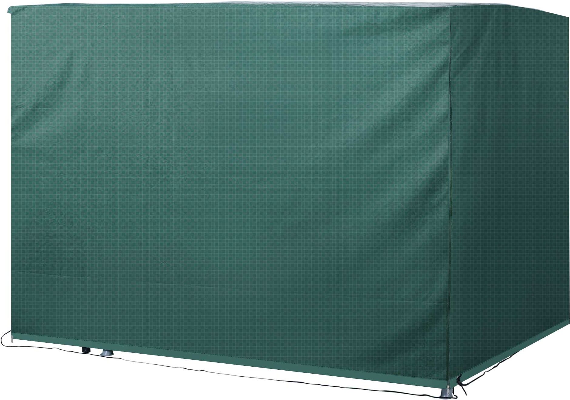 Outsunny Copertura per Dondoloda Giardino Impermeabile Anti UV Anti Muffa con Fissaggio PE 215x155x150cm Verde