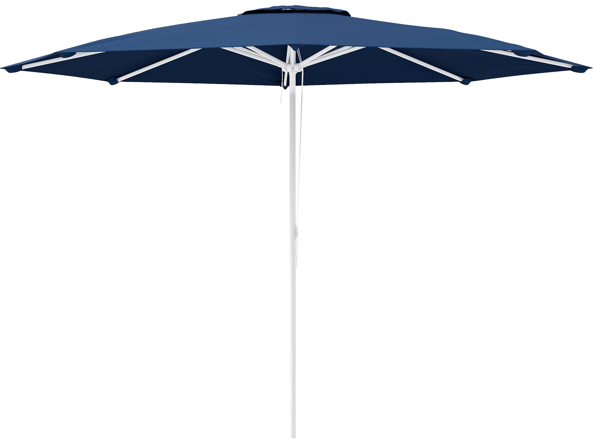 Outsunny Ombrellone da Giardino ad Altezza Regolabile in Metallo e Poliestere, Ø292x242 cm, Blu Scuro