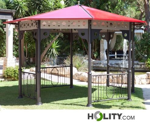 Gazebo Per Arredo Urbano Ottagonale H140_406