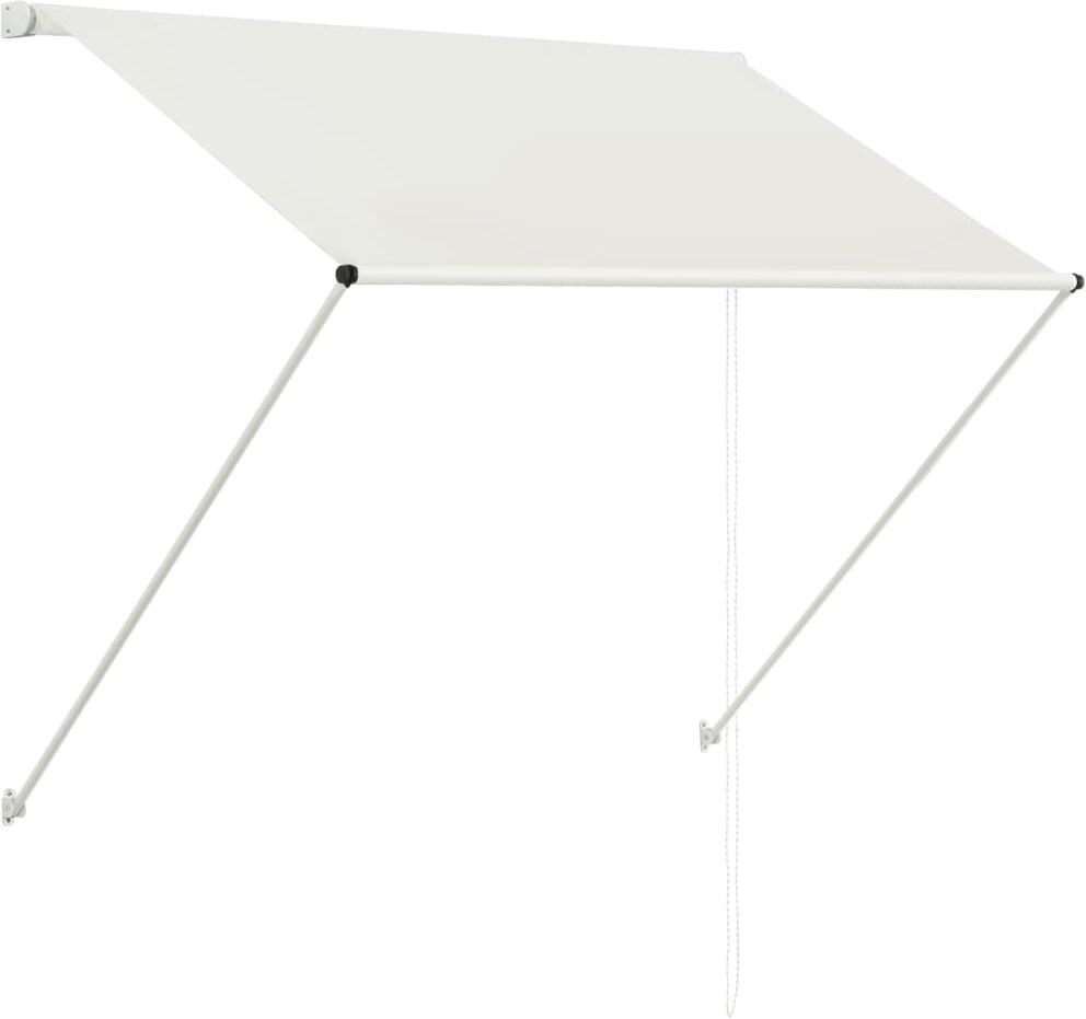 vidaXL Tenda da Sole Retrattile 150x150 cm Crema