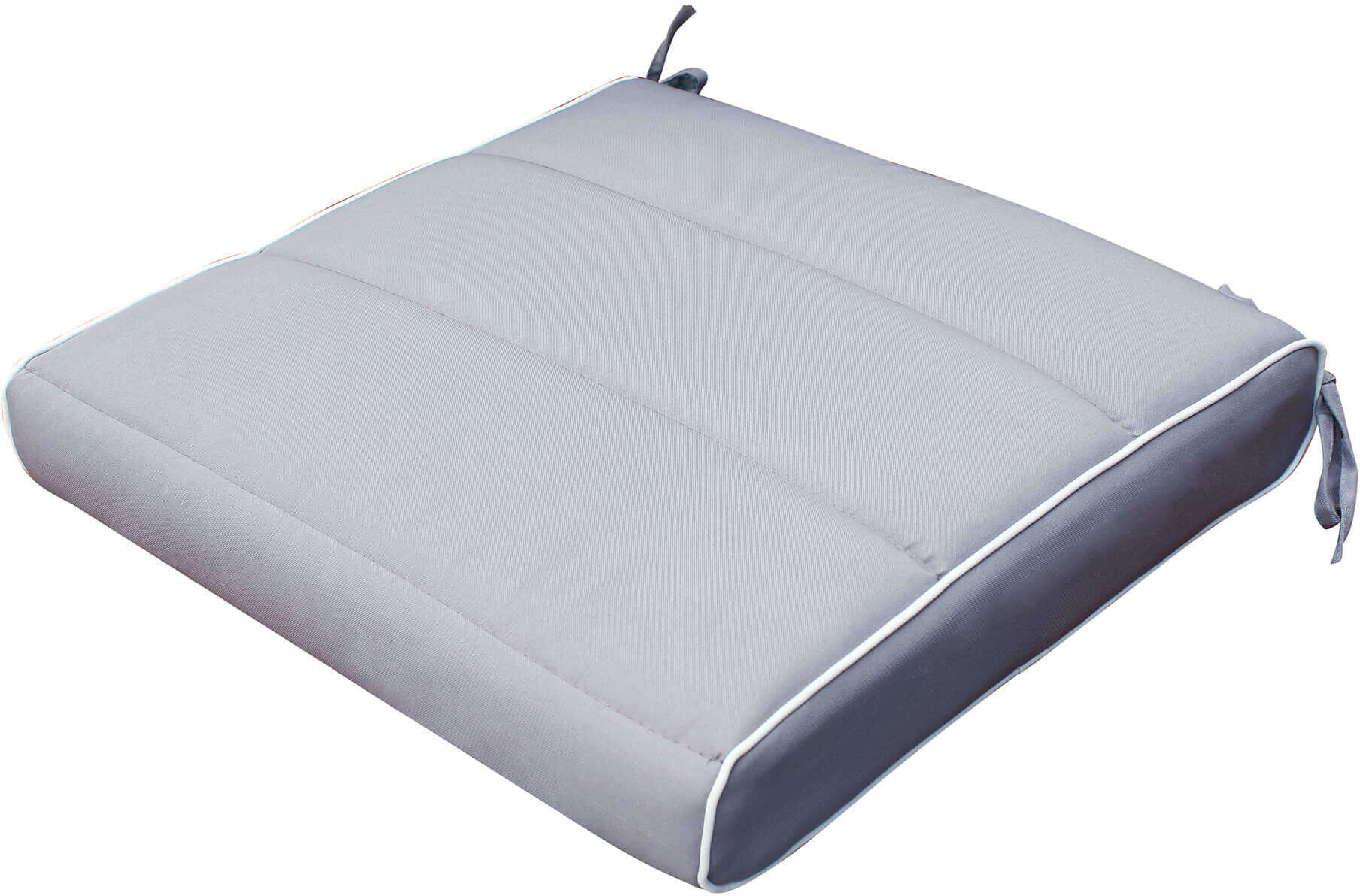 Milani Home Cuscino Seduta Doppia Cucitura Tortora Per Poltrona O Sedia Per Esterno Idrorep Grigio 40 x 8 x 40 cm