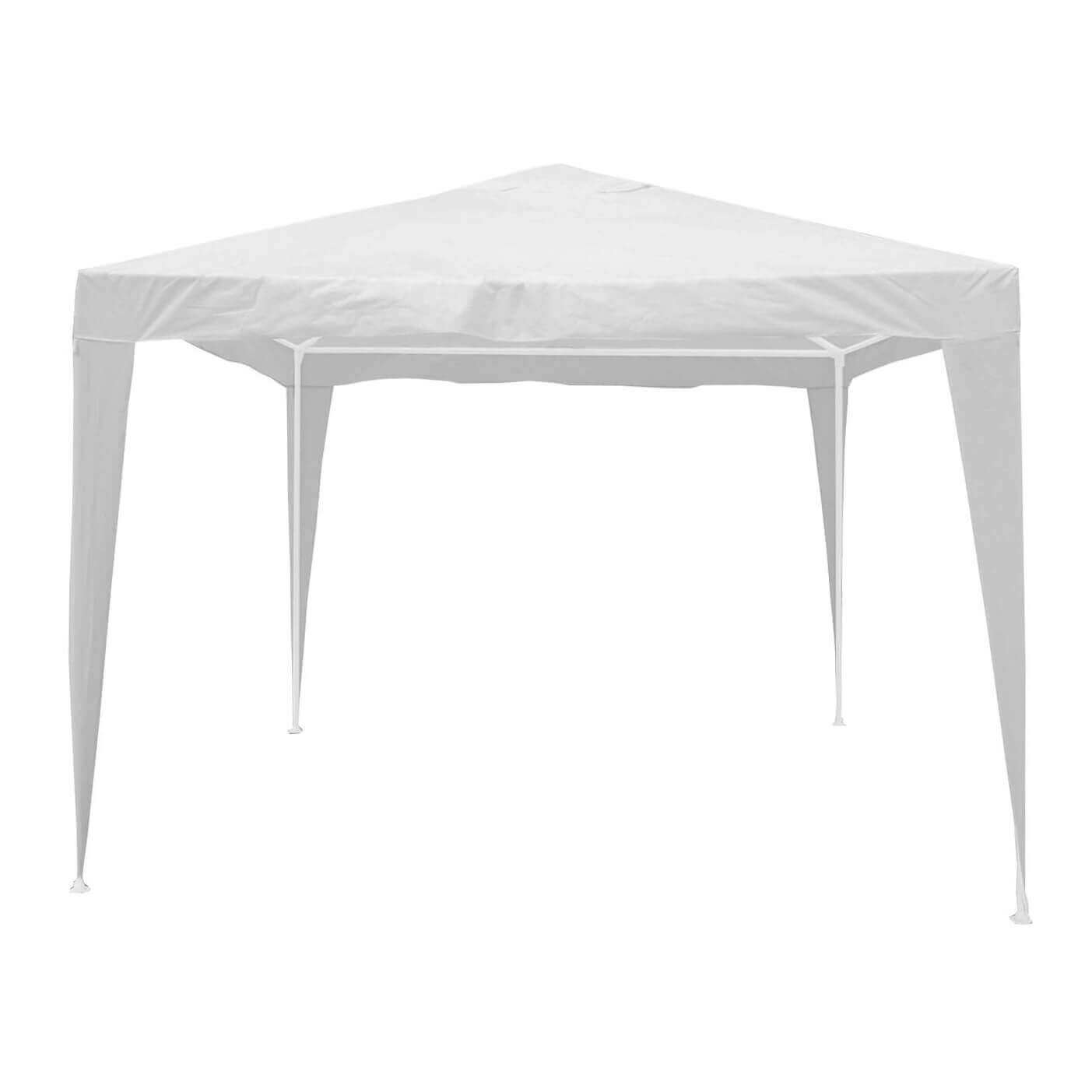 Milani Home Gazebo 2x3 Telo Bianco Struttura In Metallo Per Esterno Giardino, Ristorante, G Bianco 200 x 245 x 300 cm