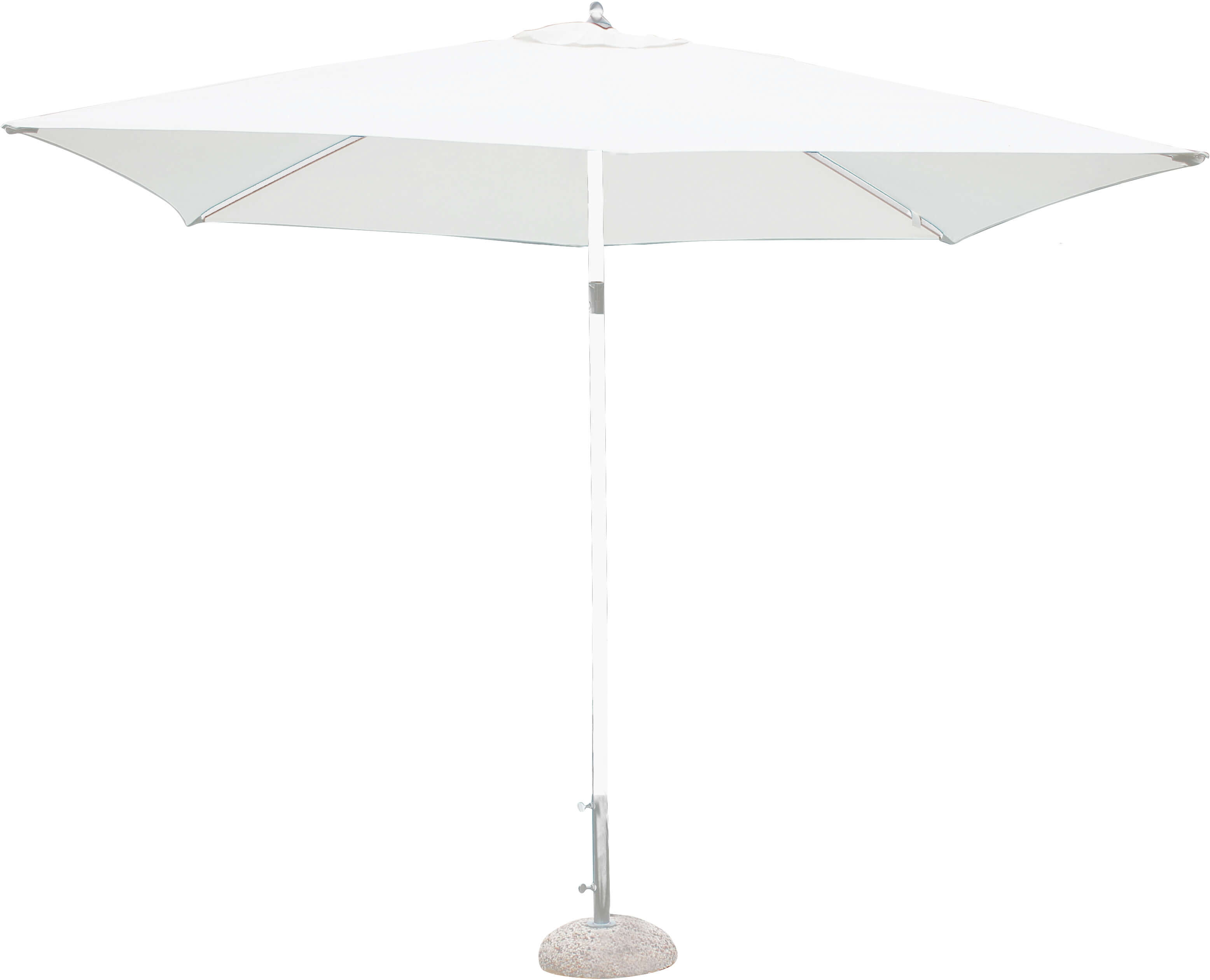 Milani Home Ombrellone Da Giardino 2x3 Palo Centrale Bianco Per Esterno Ristorante Gelateri Bianco 200 x 160 x 300 cm