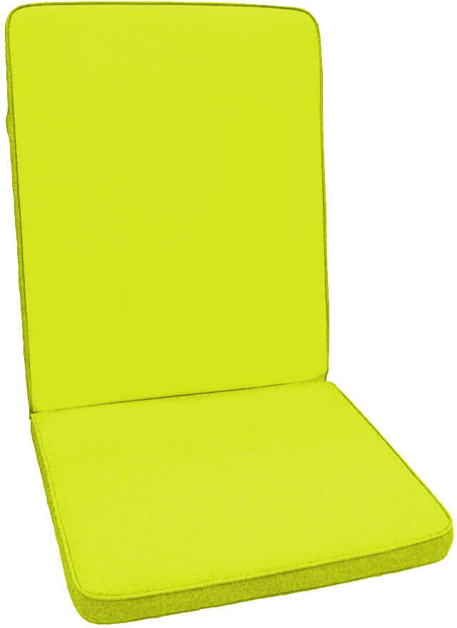 Milani Home Cuscino Medio Pistacchio Con Doppia Cucitura Per Esterno Idrorepellenti Resiste Verde 95 x 4 x 44 cm