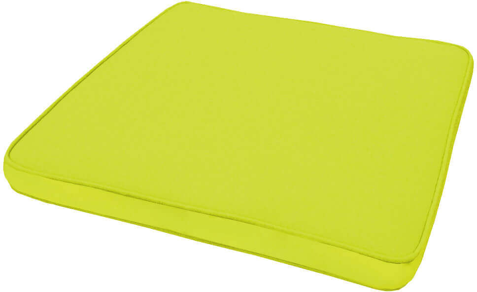 Milani Home Cuscino Seduta Pistacchio Doppia Cucitura Per Sedia O Poltrona Per Esterno Idro Verde 40 x 4 x 40 cm