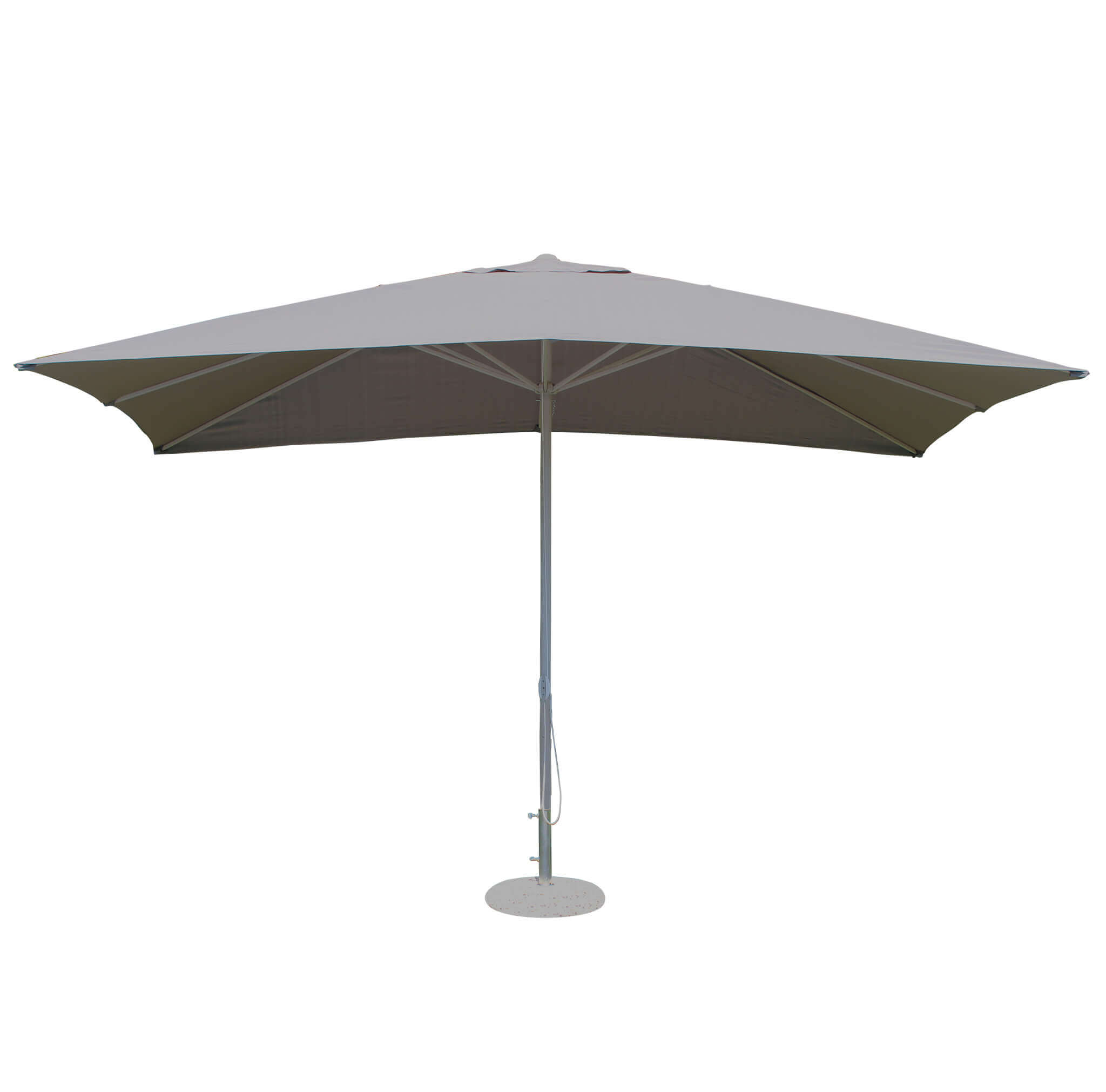 Milani Home Ombrellone Da Giardino 3x4 Palo Centrale Tortora Telo Grigio Per Esterno Ristor Grigio 300 x 270 x 400 cm