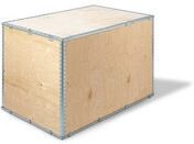 ratioform Cassa di legno, interno 780 x 580 x 400 mm, 10 kg, 1/2 Europallet