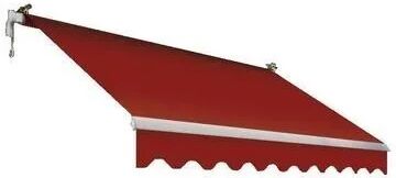 Tecnomat TENDA DA SOLE A BARRA QUADRA ROSSO FERRARA 395x300 cm (LxP)