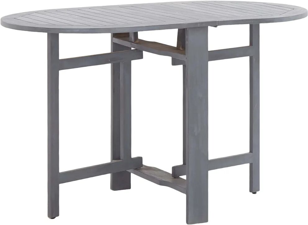 vidaXL Tuintafel 120x70x74 cm massief acaciahout grijs