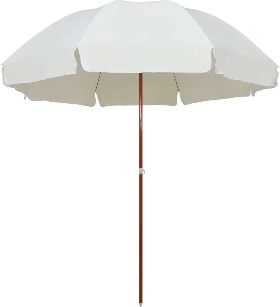 vidaXL Parasol met stalen paal 300 cm zandkleurig