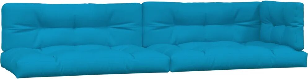 vidaXL Bankkussens pallet 5 st blauw