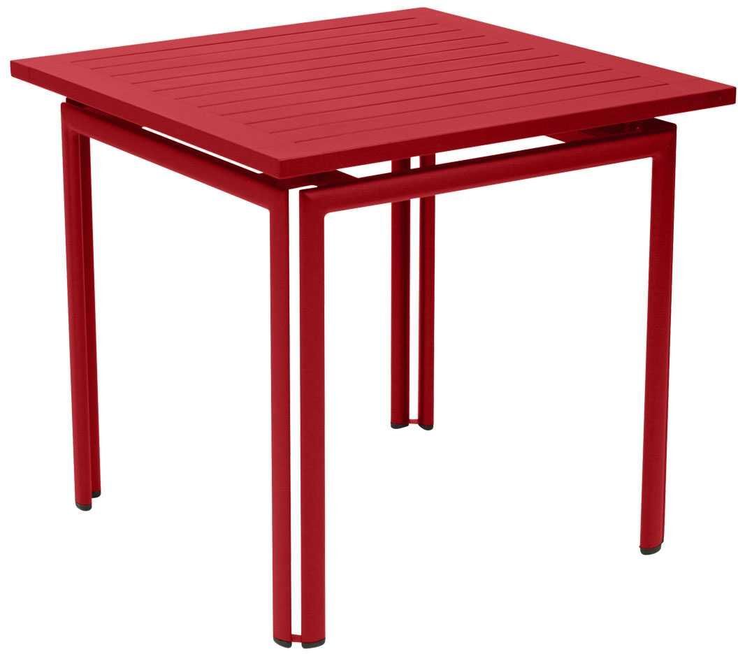 Fermob Costa tuintafel 80x80 Poppy