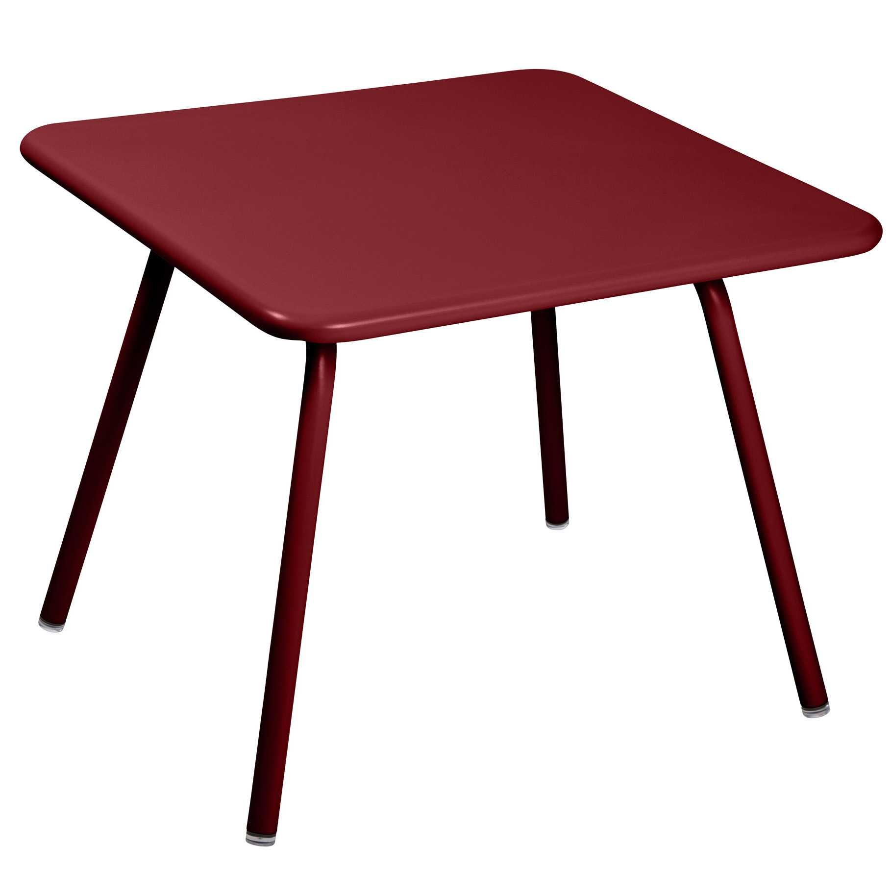 Fermob Luxembourg kinder tuintafel 57x57 chili