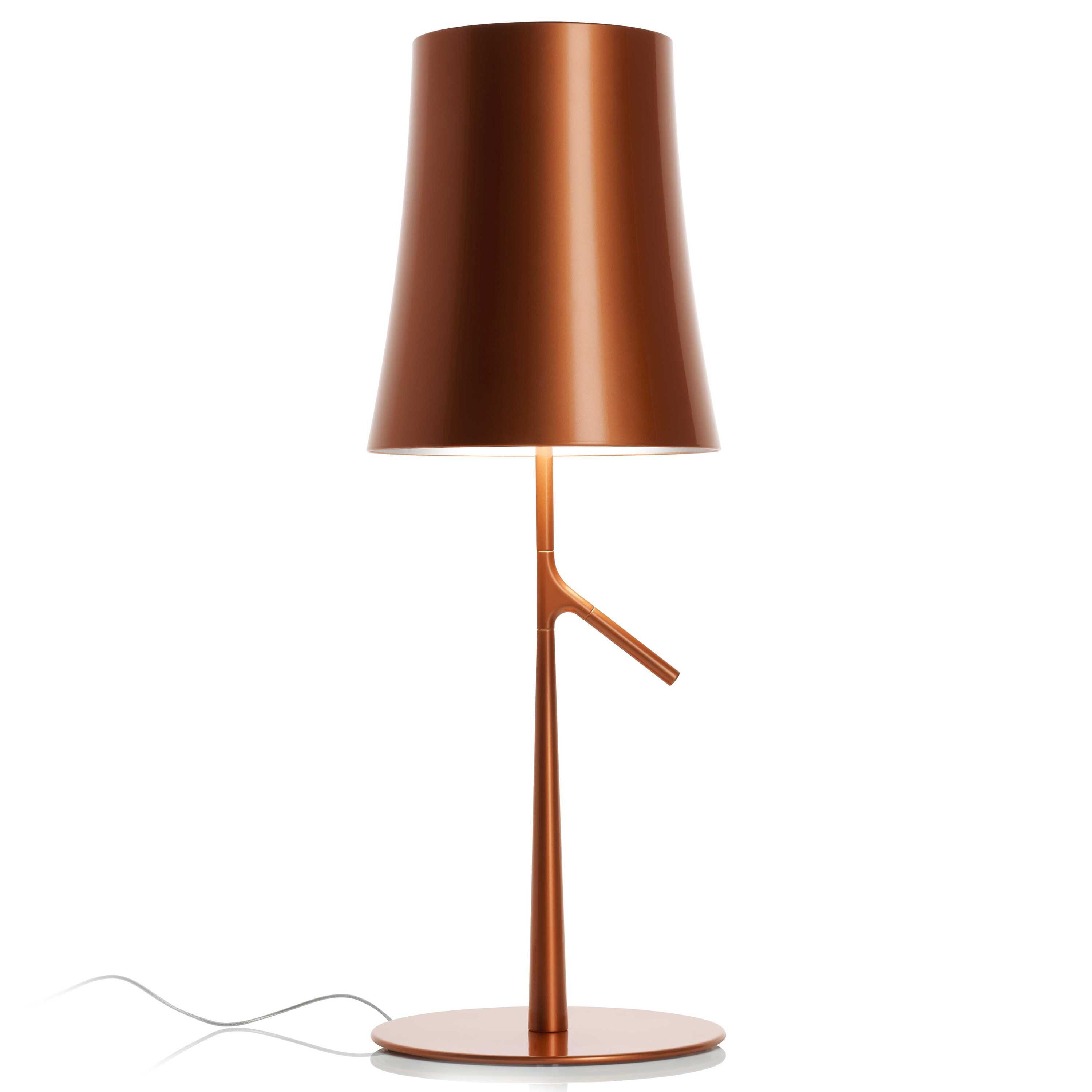 Foscarini Birdie Piccola tafellamp met aan-/uitschakelaar koper