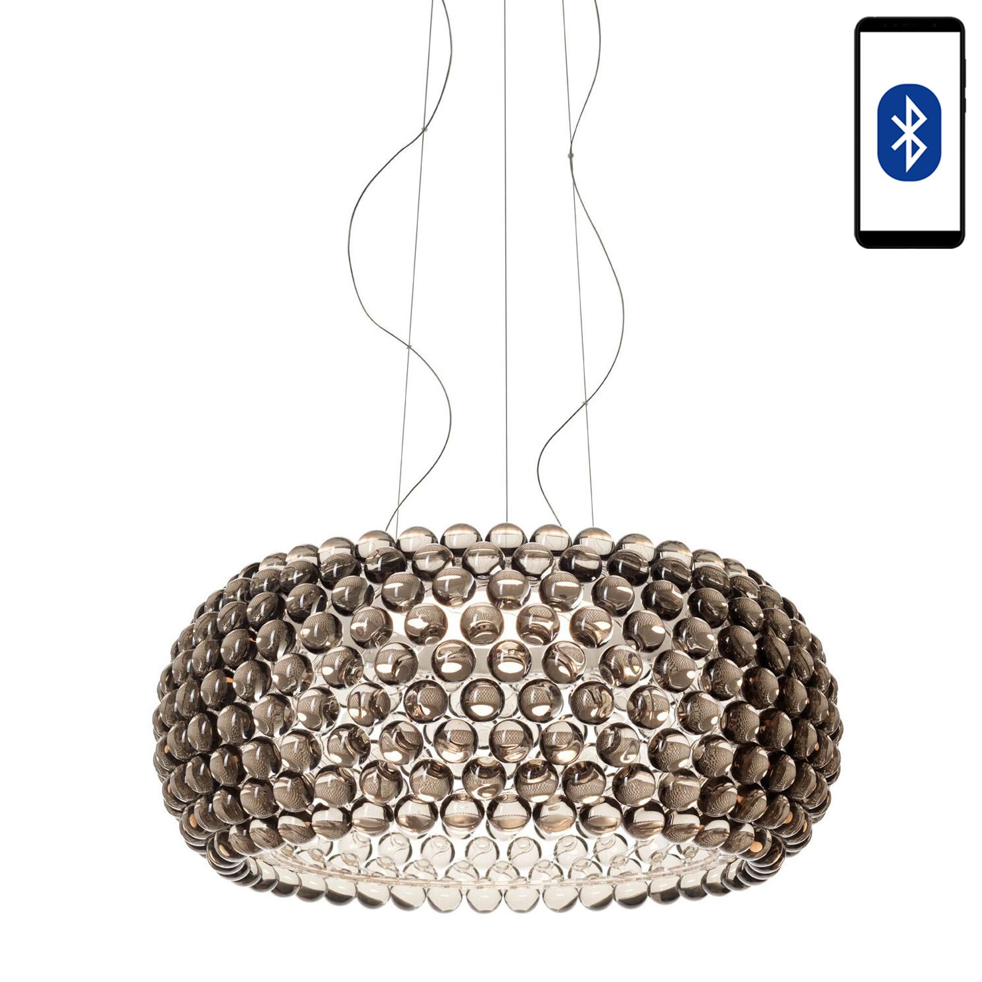 Foscarini Caboche Plus Grande hanglamp LED MyLight dimbaar bluetooth grijs