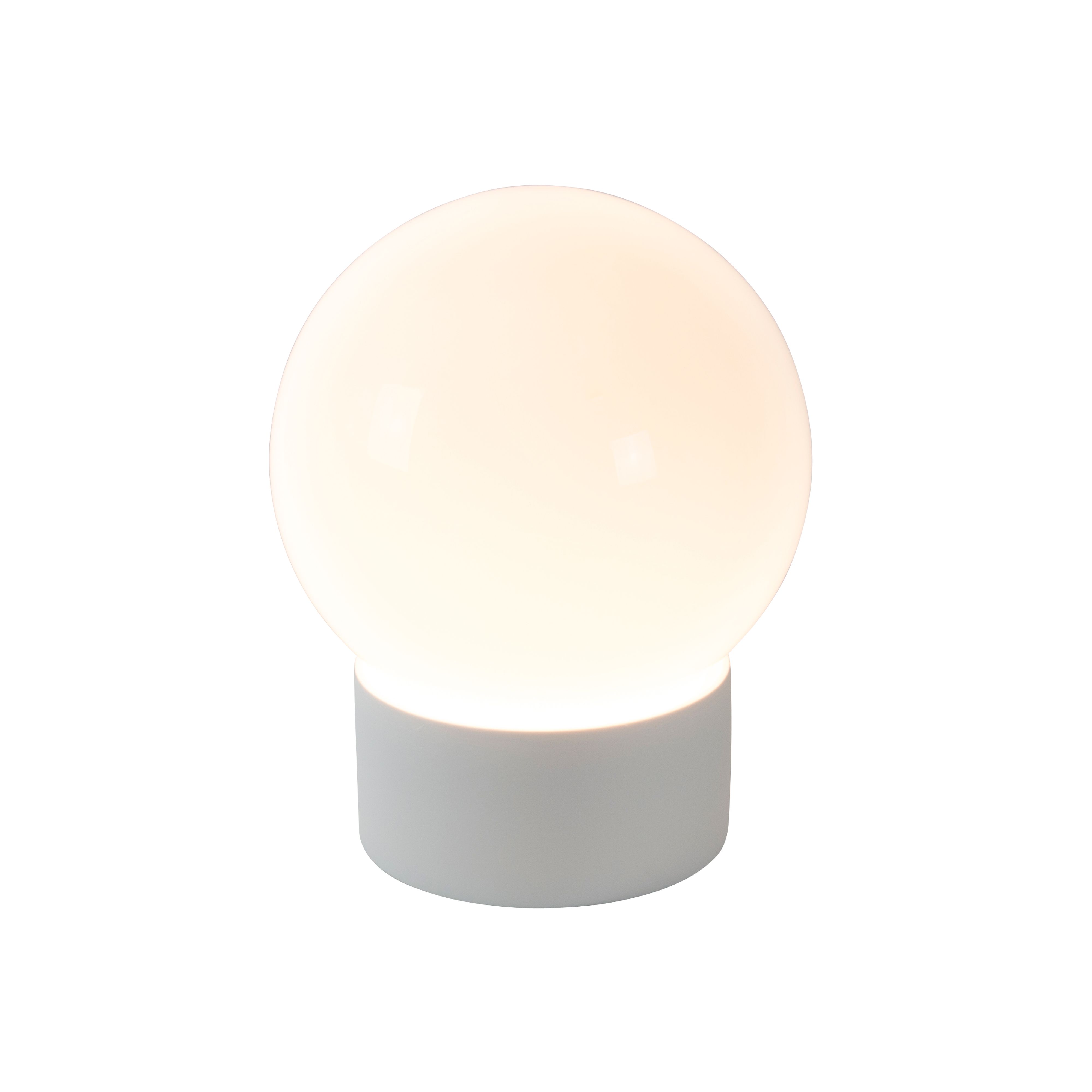 Pulpo Boule tafellamp wit met opaalglas